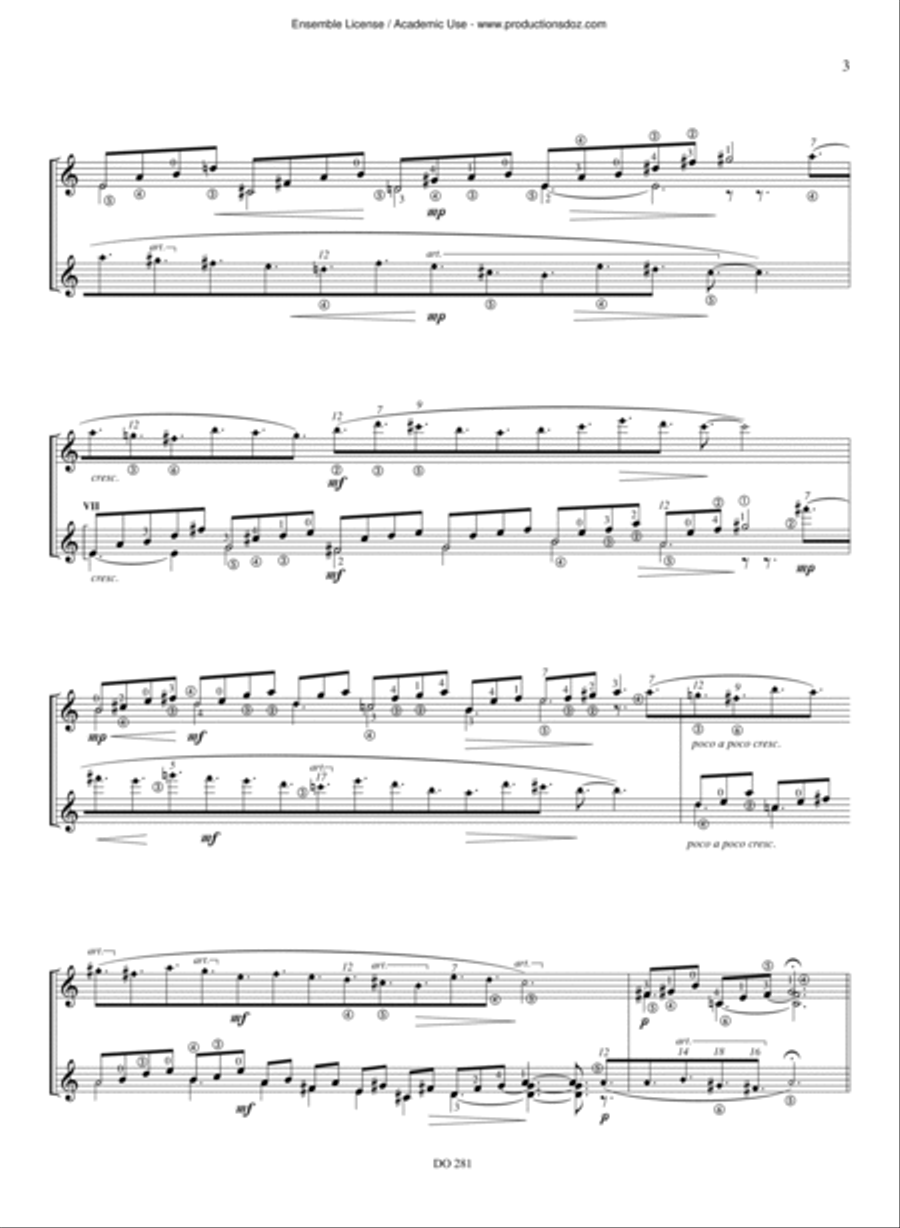 Canticles Canticles Classical Guitar scores gallery preview page 3