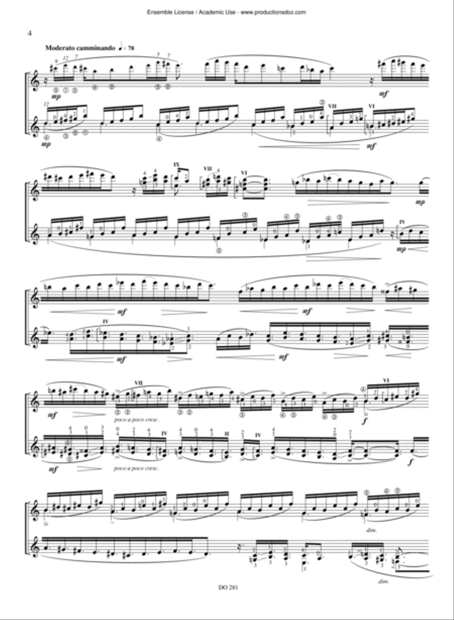 Canticles Canticles Classical Guitar scores gallery preview page 4