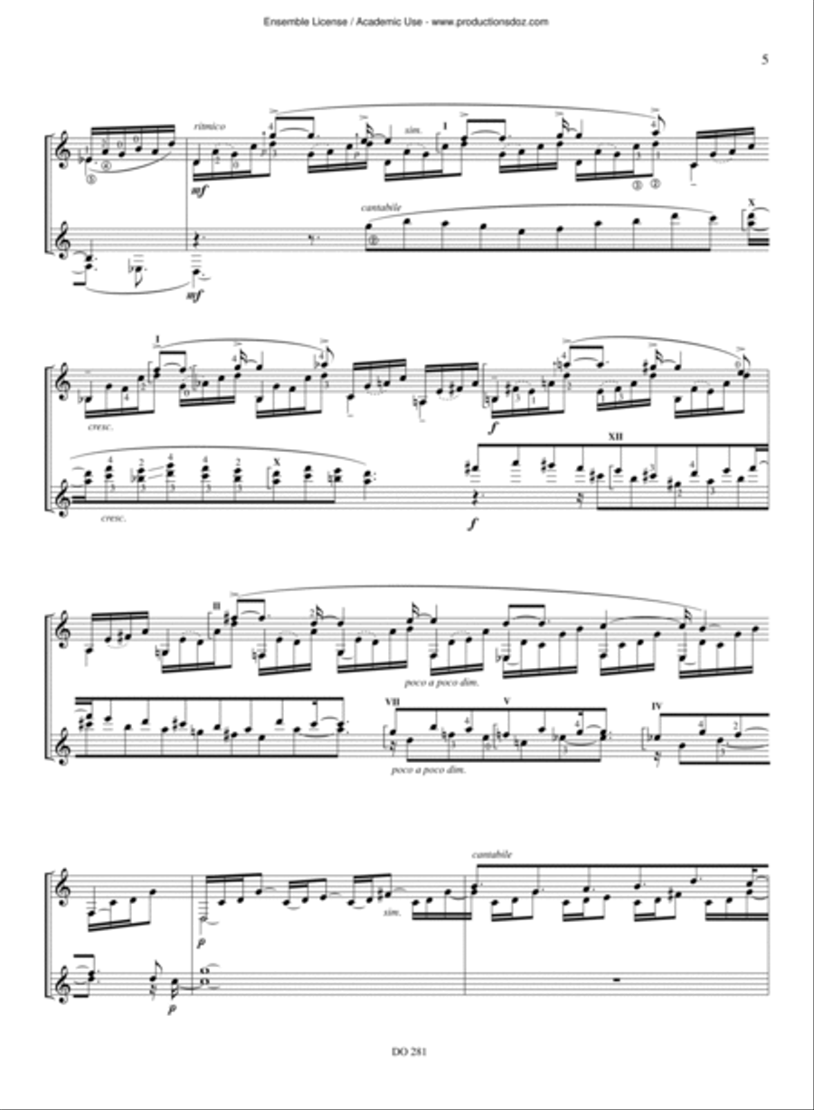 Canticles Canticles Classical Guitar scores gallery preview page 5