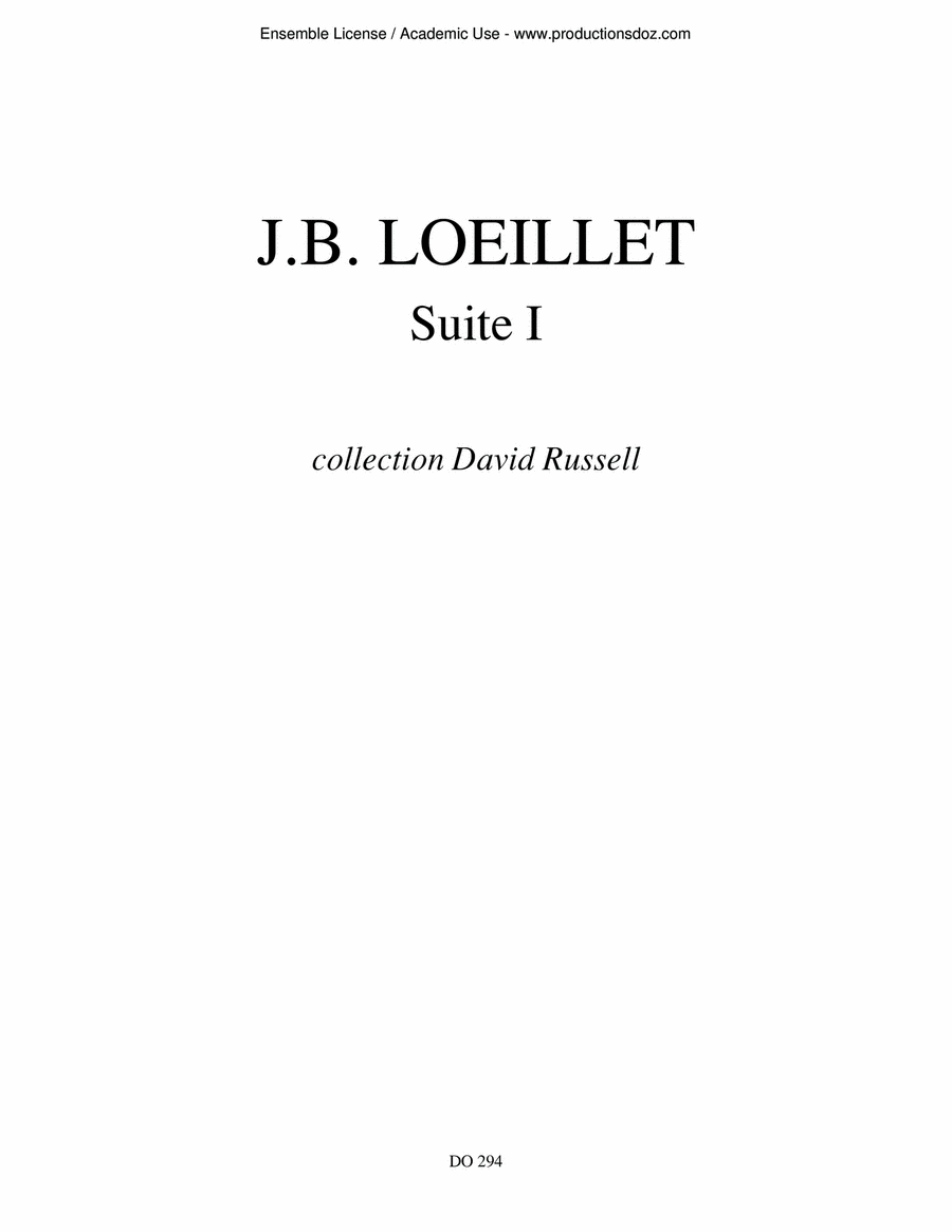 Suite I Suite I Classical Guitar scores gallery preview page 1
