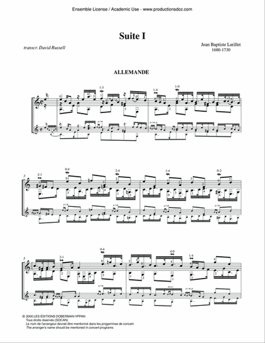 Suite I Suite I Classical Guitar scores gallery preview page 4