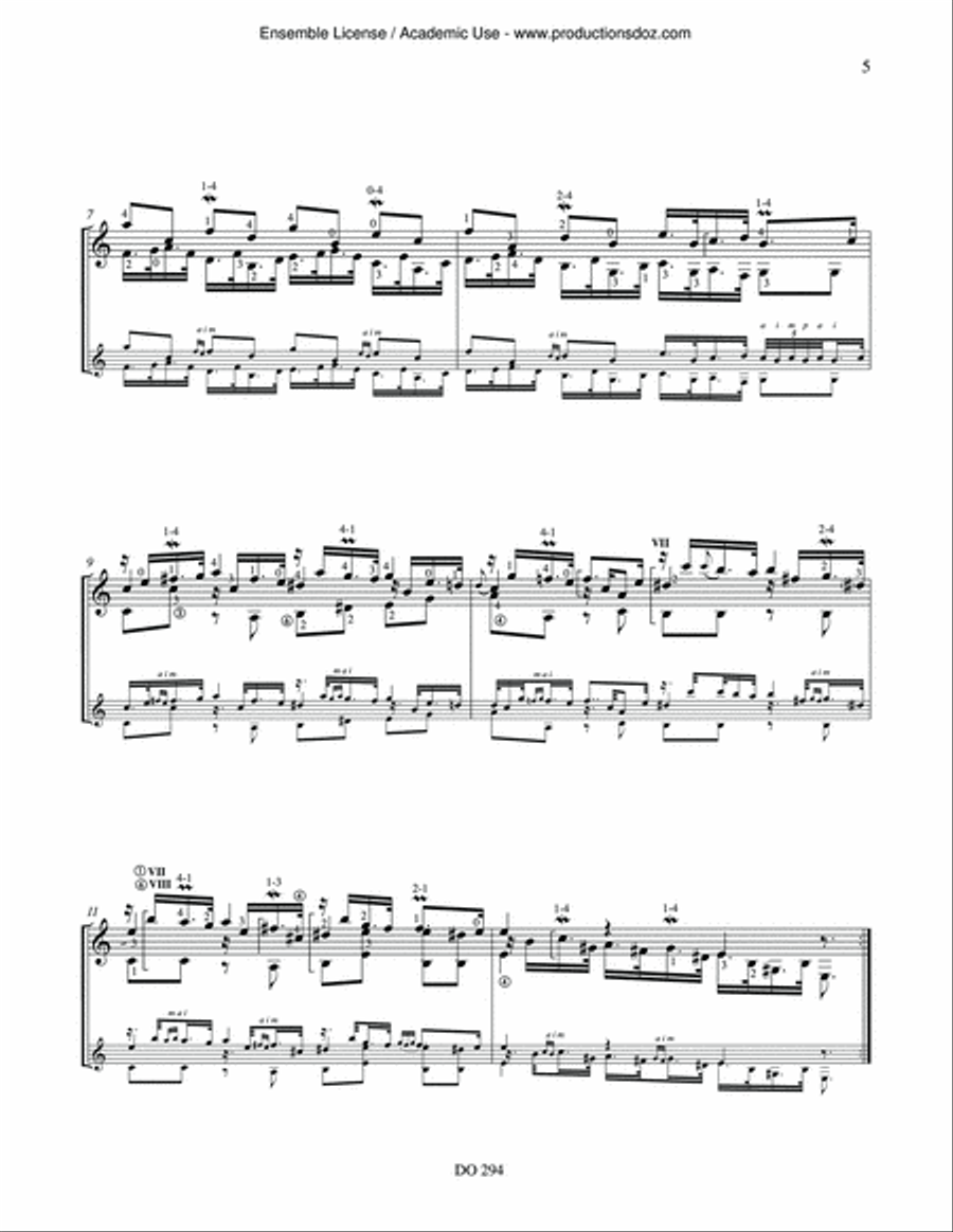 Suite I Suite I Classical Guitar scores gallery preview page 5