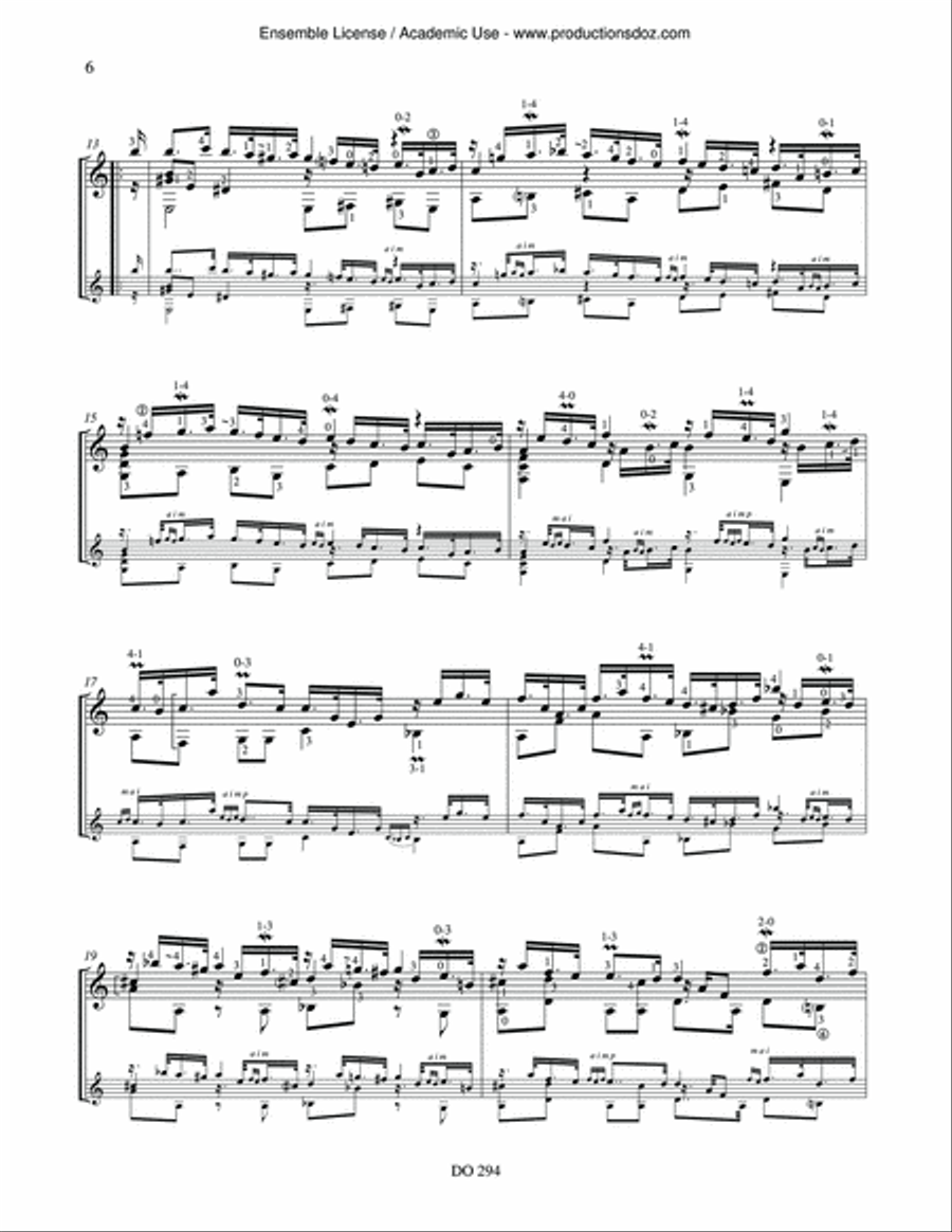 Suite I Suite I Classical Guitar scores gallery preview page 6
