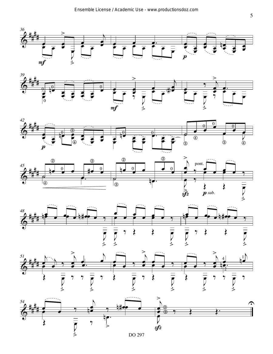 Folk Song Variations Folk Song Variations Classical Guitar scores gallery preview page 5