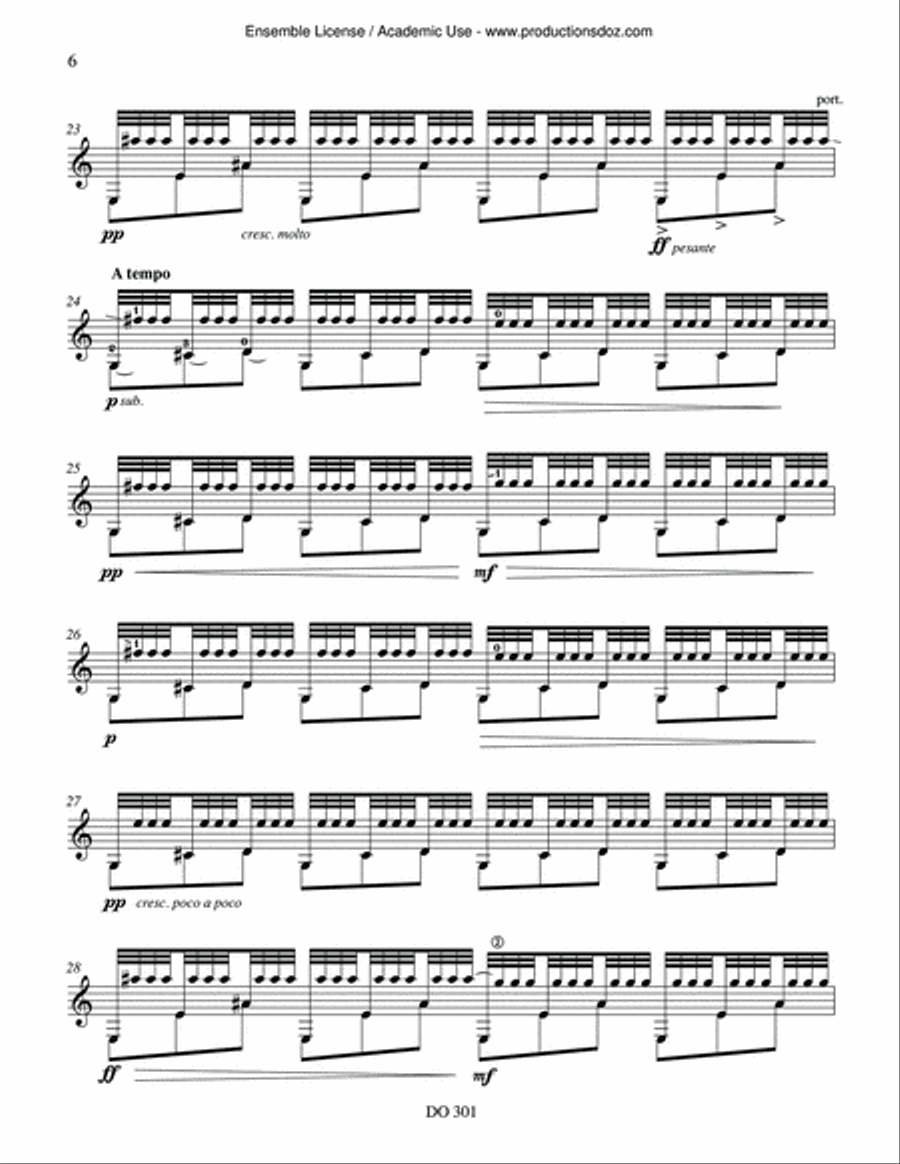 Comme une Saudade Comme une Saudade Classical Guitar scores gallery preview page 6