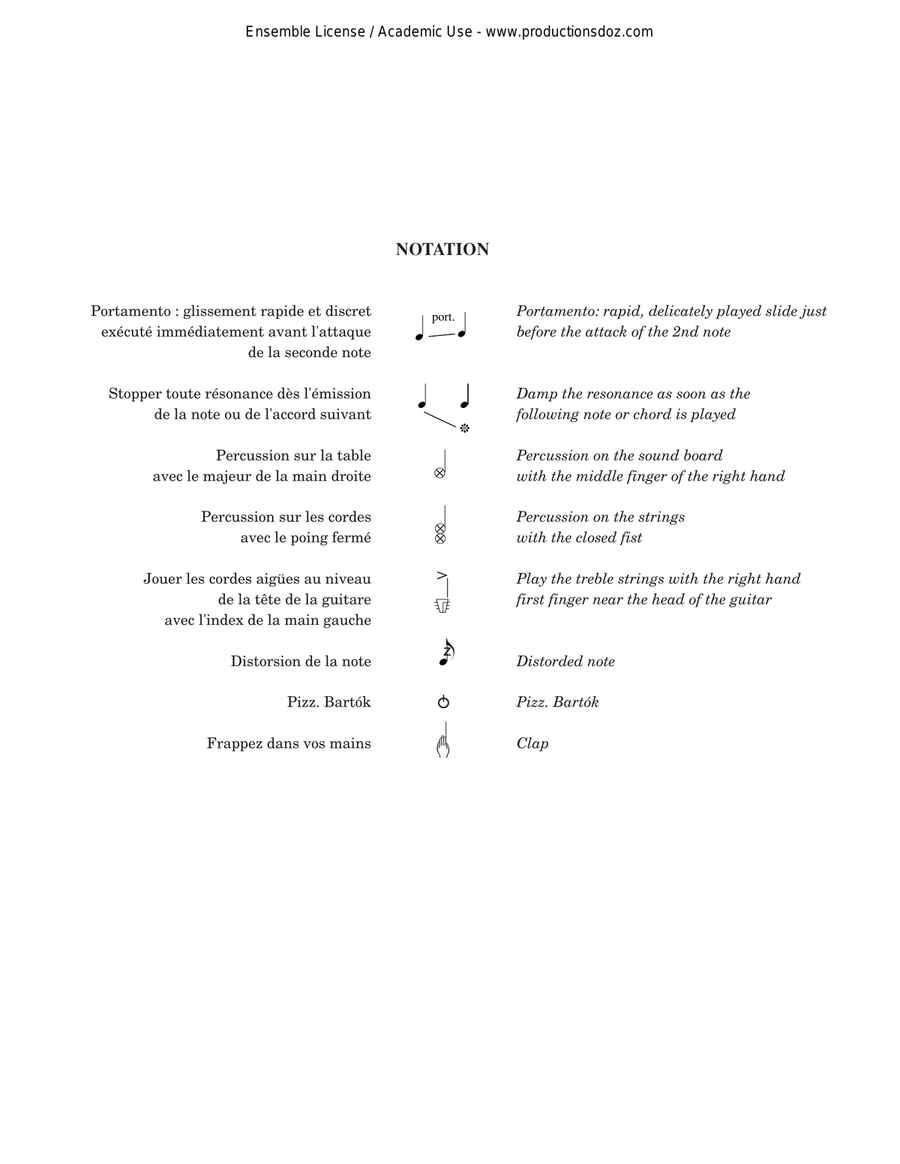 Carré d'as Carré d'as Guitar Ensemble scores gallery preview page 2