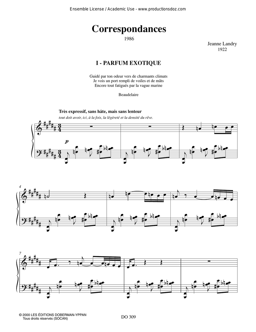 Correspondances Correspondances Piano Solo scores gallery preview page 2