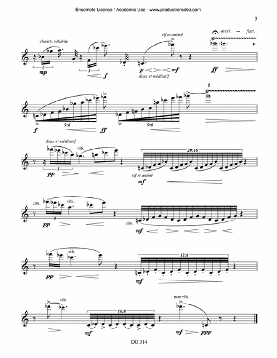 D'Orient et d'occident D'Orient et d'occident Flute Solo scores gallery preview page 3