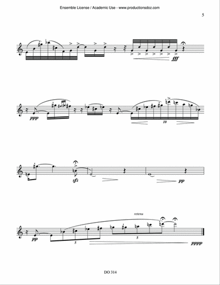 D'Orient et d'occident D'Orient et d'occident Flute Solo scores gallery preview page 5