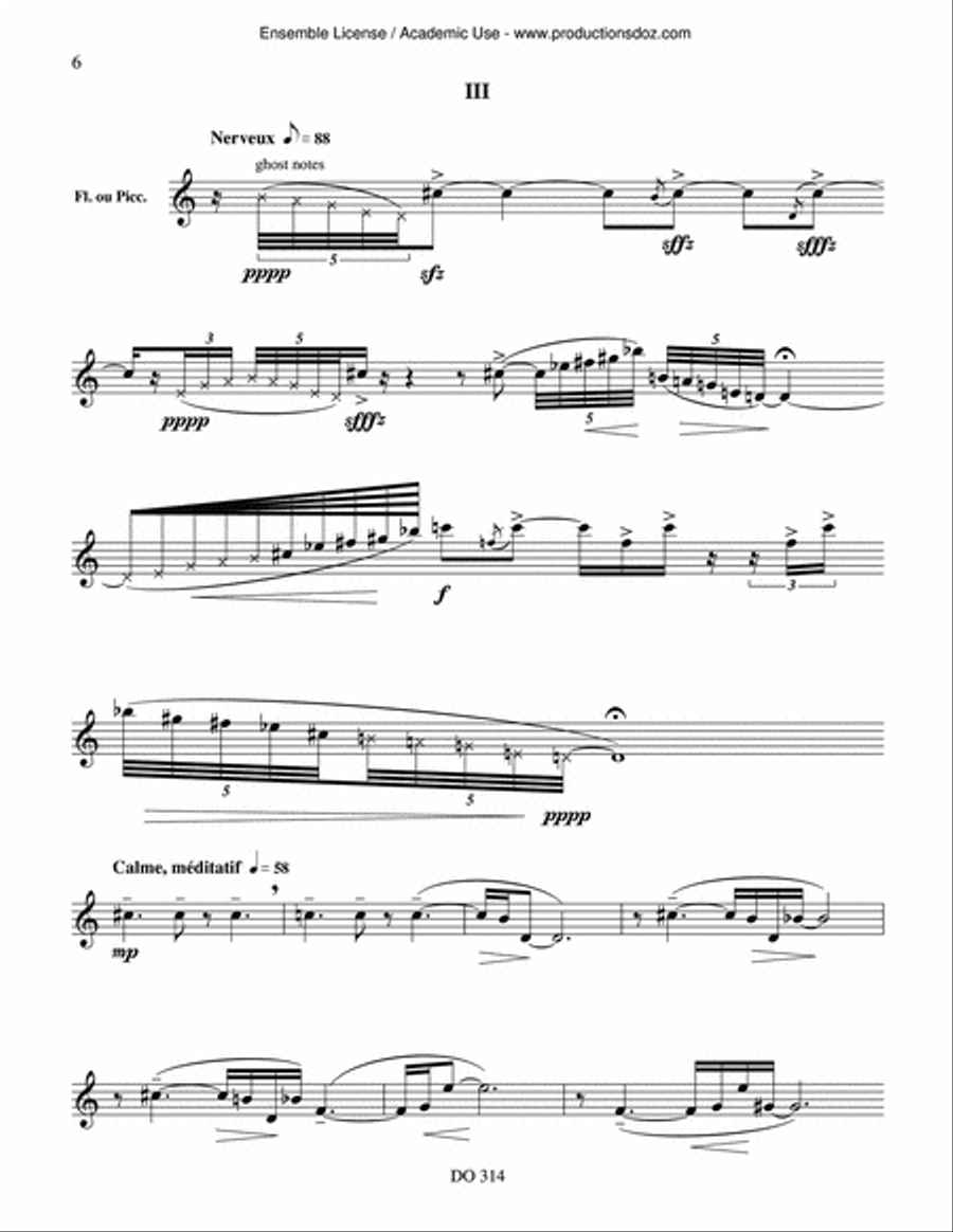 D'Orient et d'occident D'Orient et d'occident Flute Solo scores gallery preview page 6