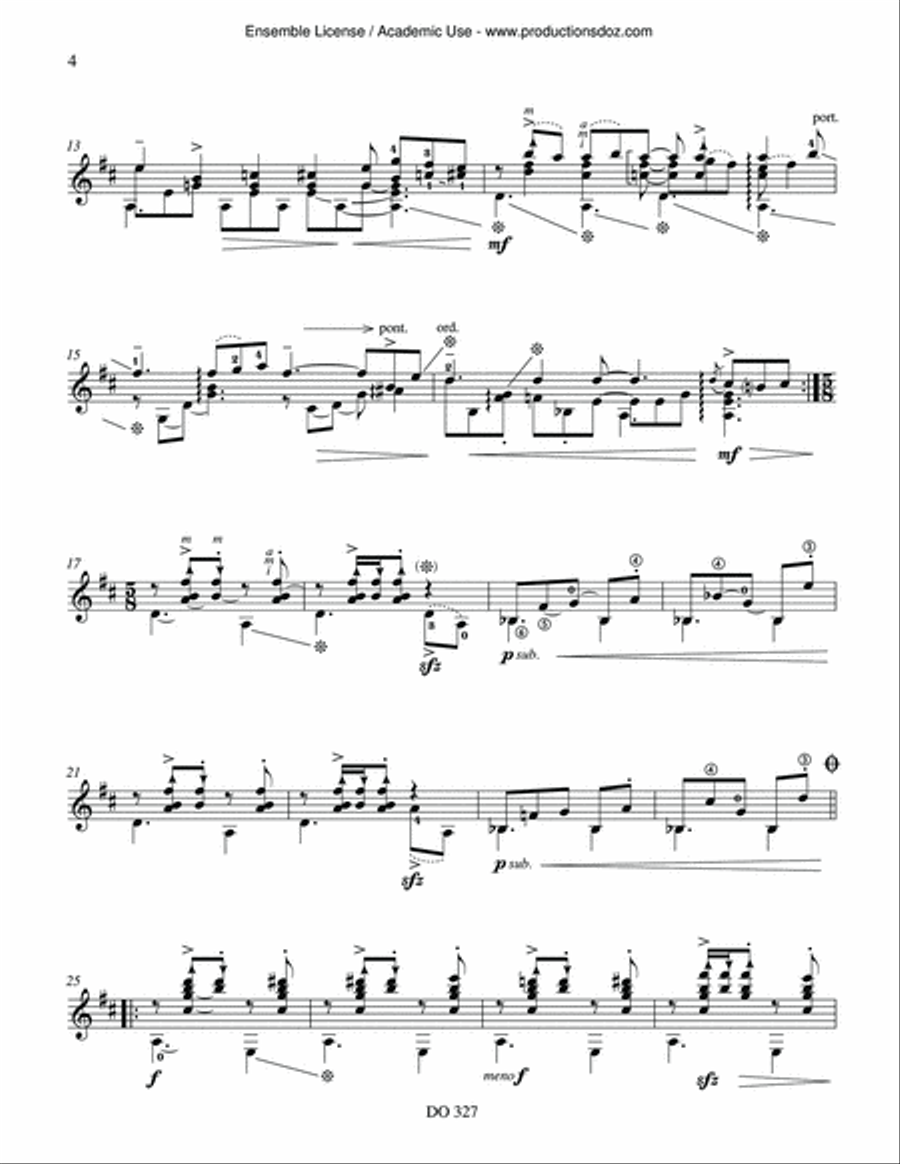 Scherzo-Valse Scherzo-Valse Classical Guitar scores gallery preview page 4