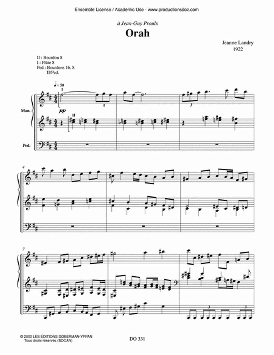 Orah Orah Organ scores gallery preview page 3