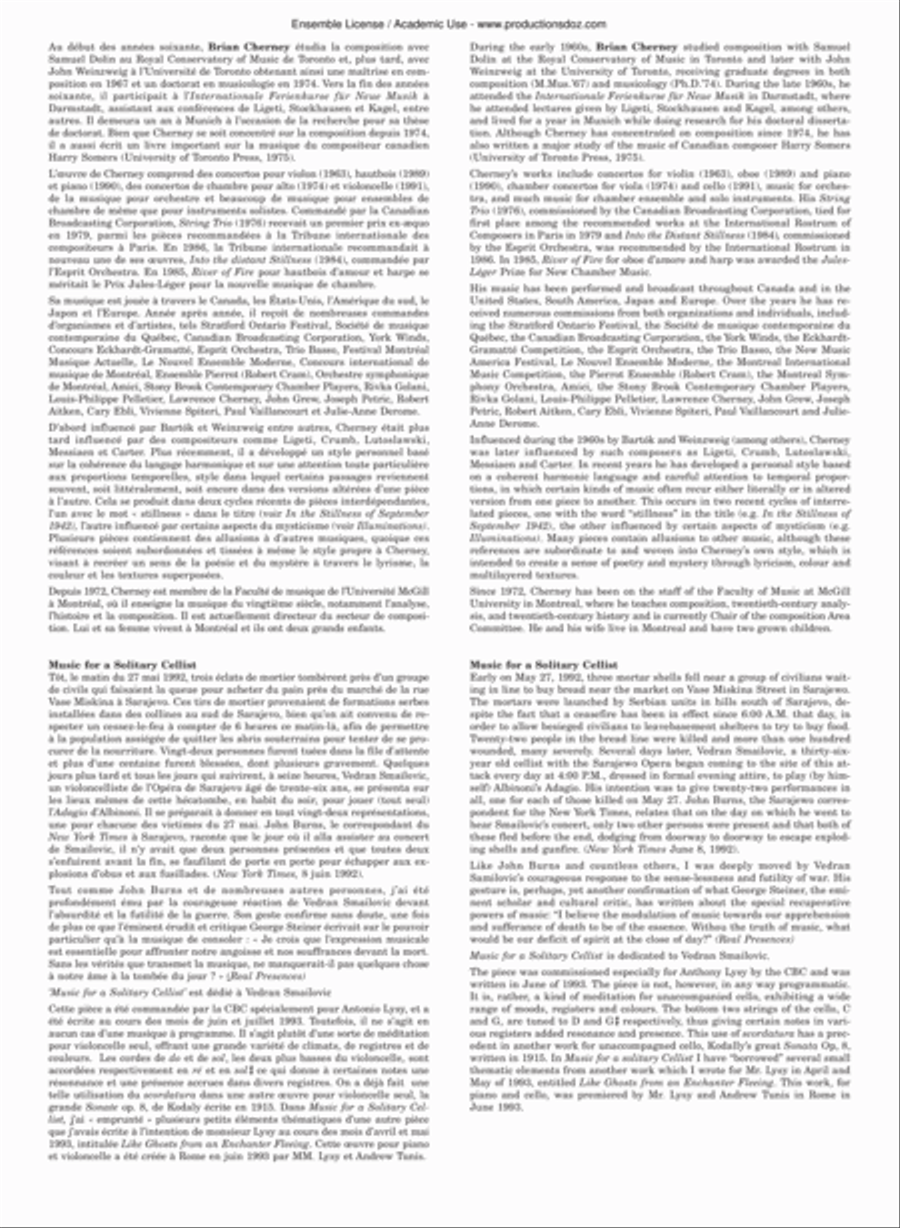 Music for a Solitary Cellist Cello scores gallery preview page 2