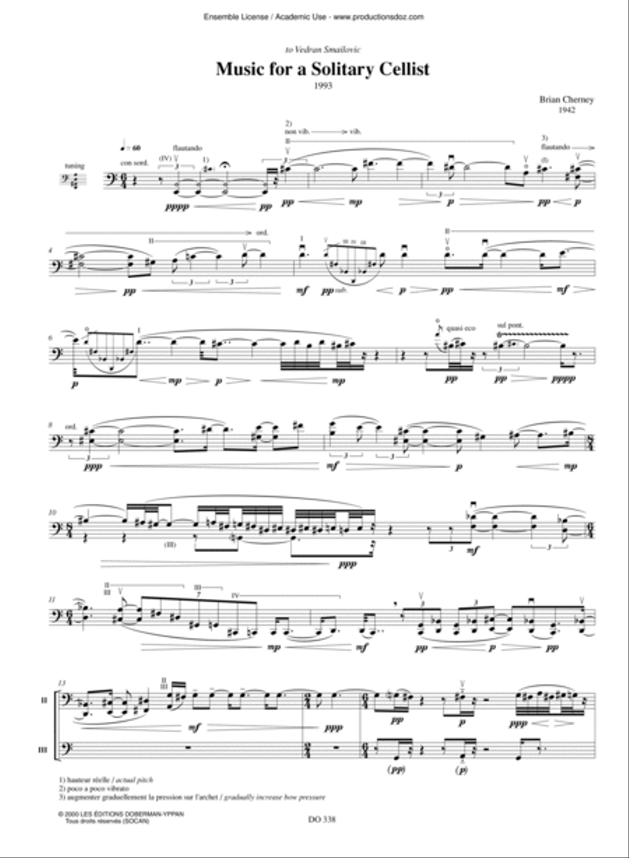 Music for a Solitary Cellist Cello scores gallery preview page 3
