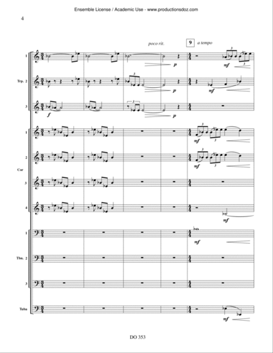 Fanfare pour Lanaudière Fanfare pour Lanaudière Orchestra scores gallery preview page 4