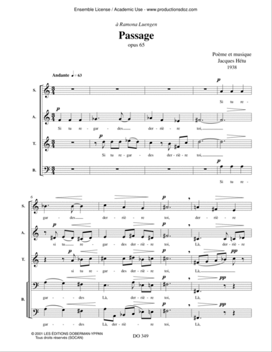 Passage op. 65 Passage op. 65 Choir scores gallery preview page 3