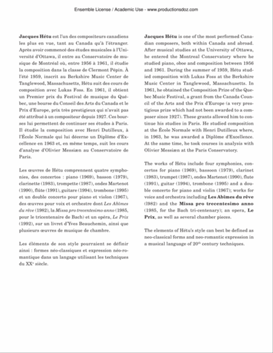 Fanfare pour une fête Fanfare pour une fête Orchestra scores gallery preview page 2