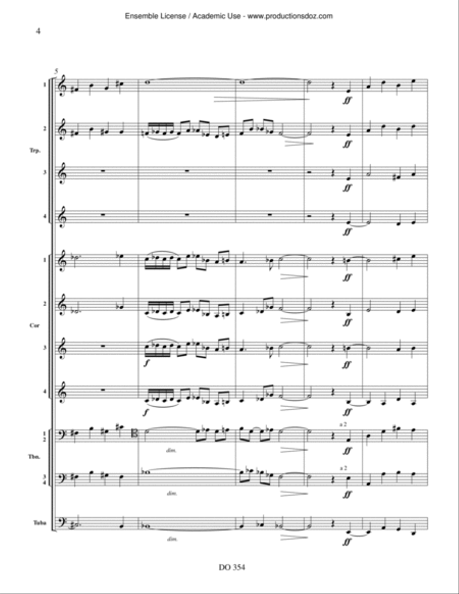 Fanfare pour une fête Fanfare pour une fête Orchestra scores gallery preview page 4
