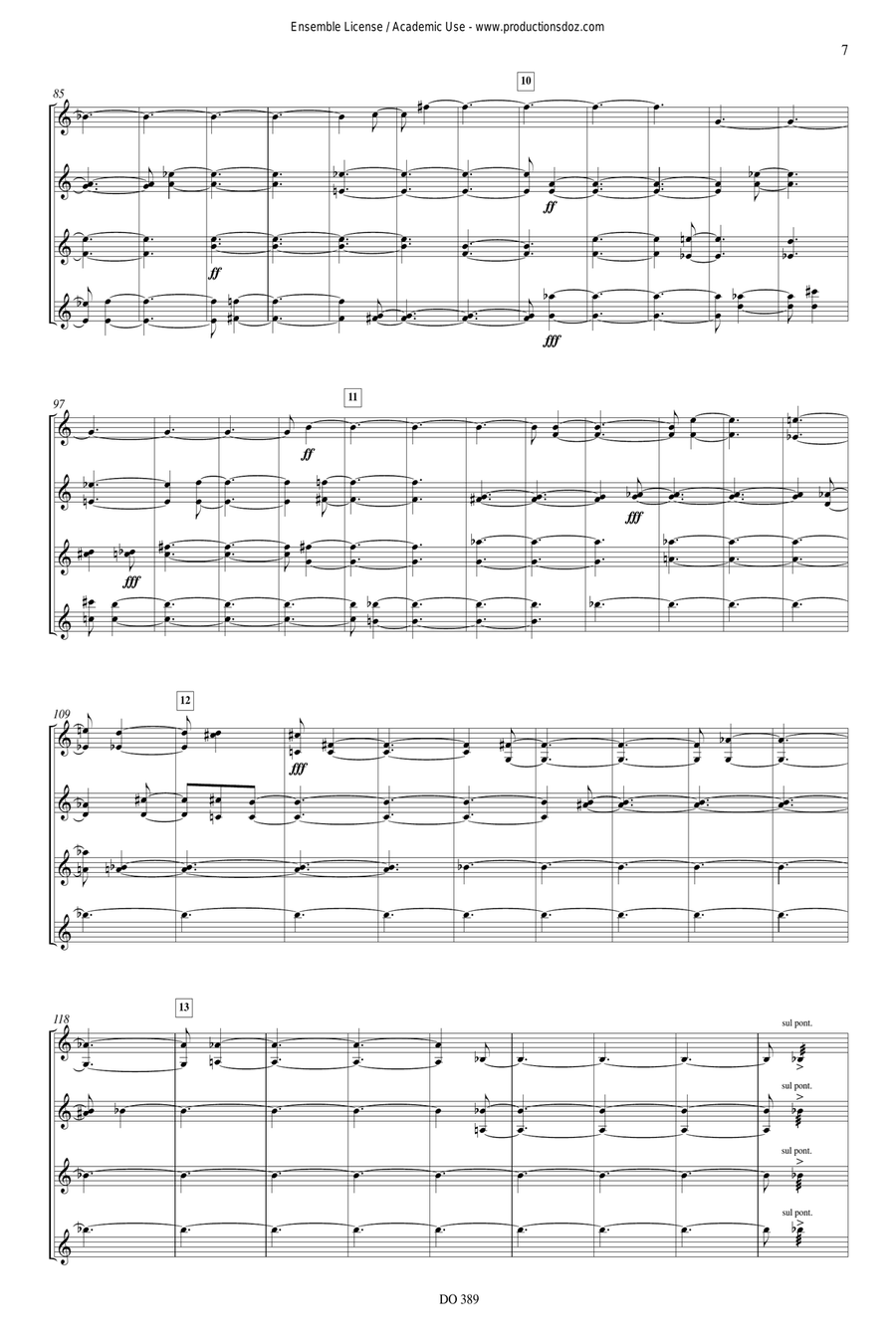 Quatuor à cordes no. 2 Quatuor à cordes no. 2 String Quartet scores gallery preview page 7