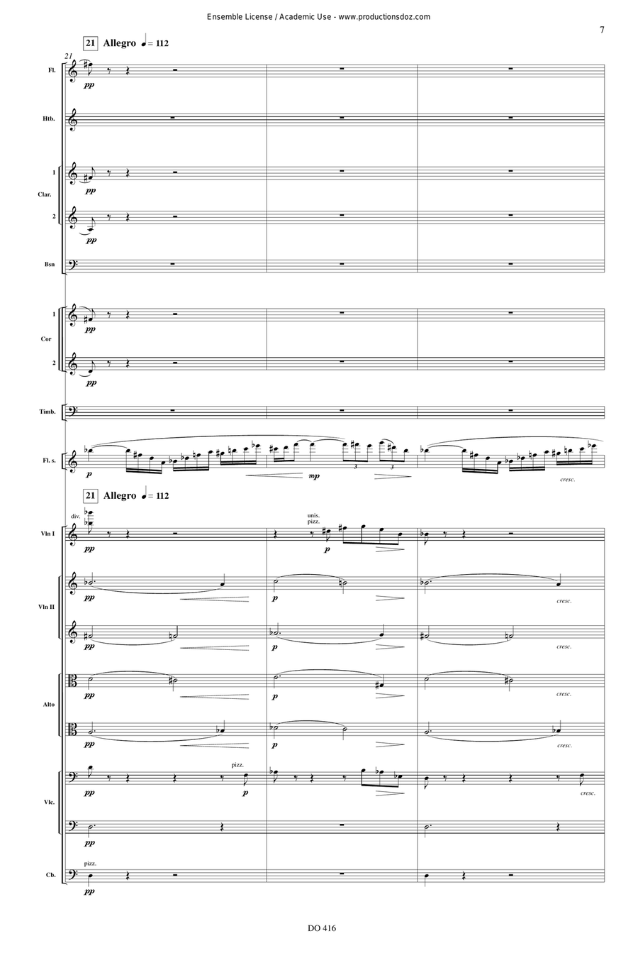 Concerto for flute op. 51 (score) Orchestra scores gallery preview page 7