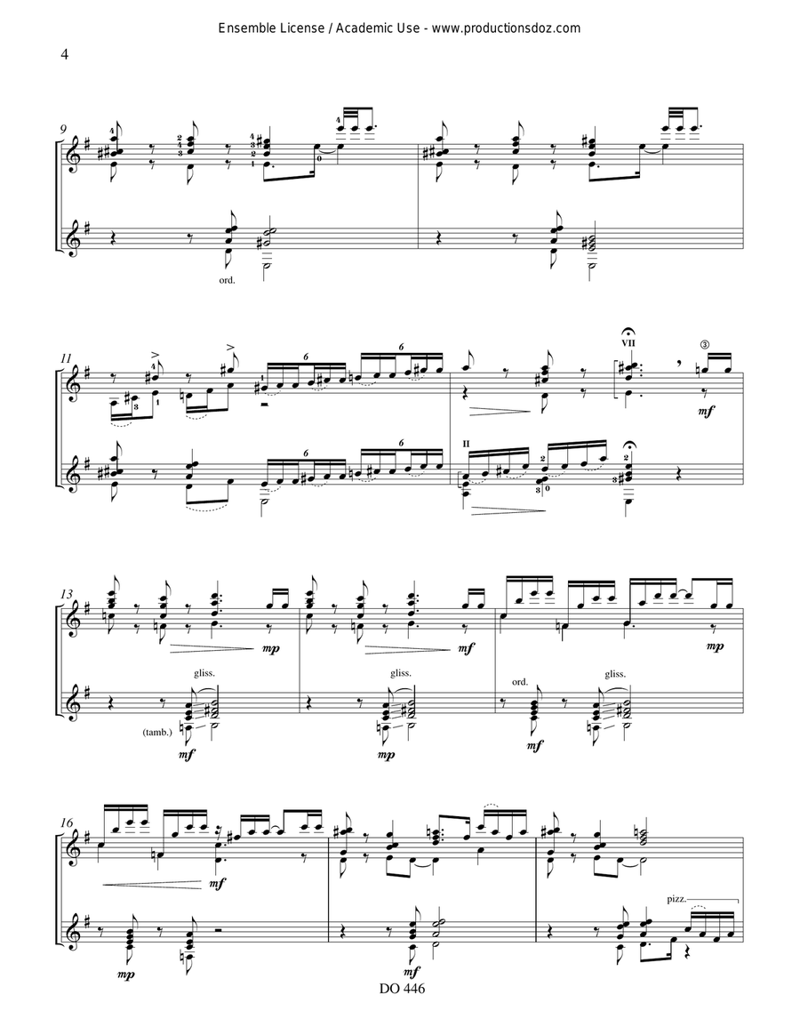 Sonatina Tropical Sonatina Tropical Classical Guitar scores gallery preview page 4