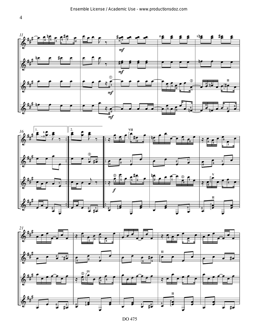 Maple Leaf Rag & The Cascades Guitar Ensemble scores gallery preview page 4