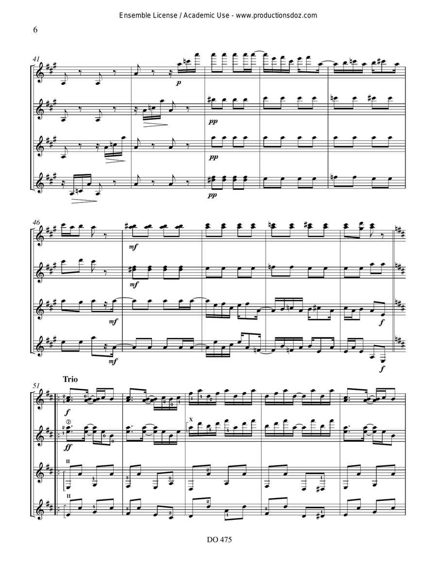 Maple Leaf Rag & The Cascades Guitar Ensemble scores gallery preview page 6