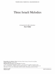 Three Israeli Melodies
