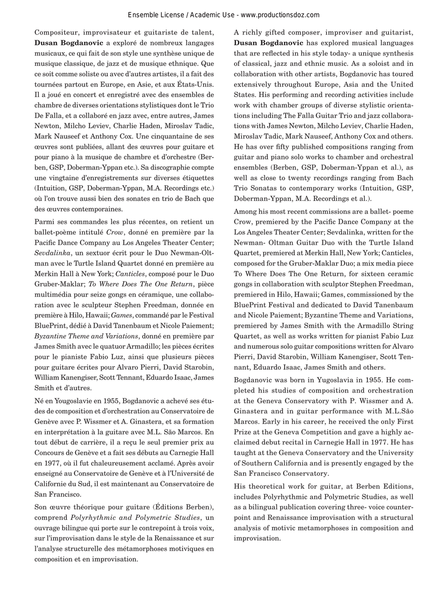 3 Pièces nostalgiques 3 Pièces nostalgiques Guitar Ensemble scores gallery preview page 2