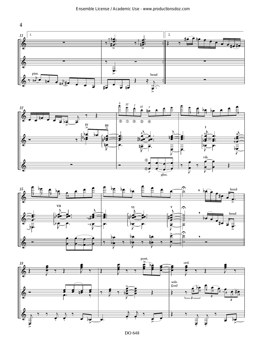 3 Pièces nostalgiques 3 Pièces nostalgiques Guitar Ensemble scores gallery preview page 4