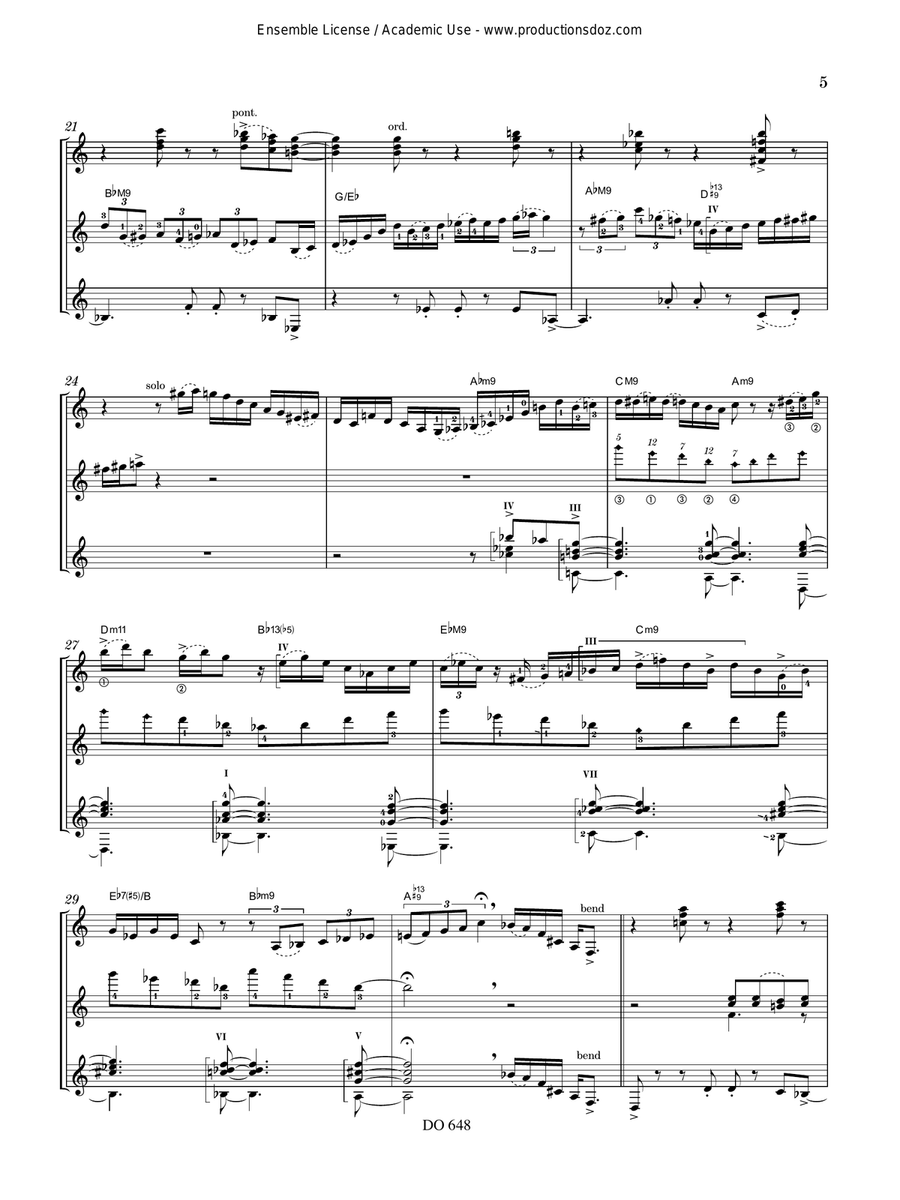 3 Pièces nostalgiques 3 Pièces nostalgiques Guitar Ensemble scores gallery preview page 5