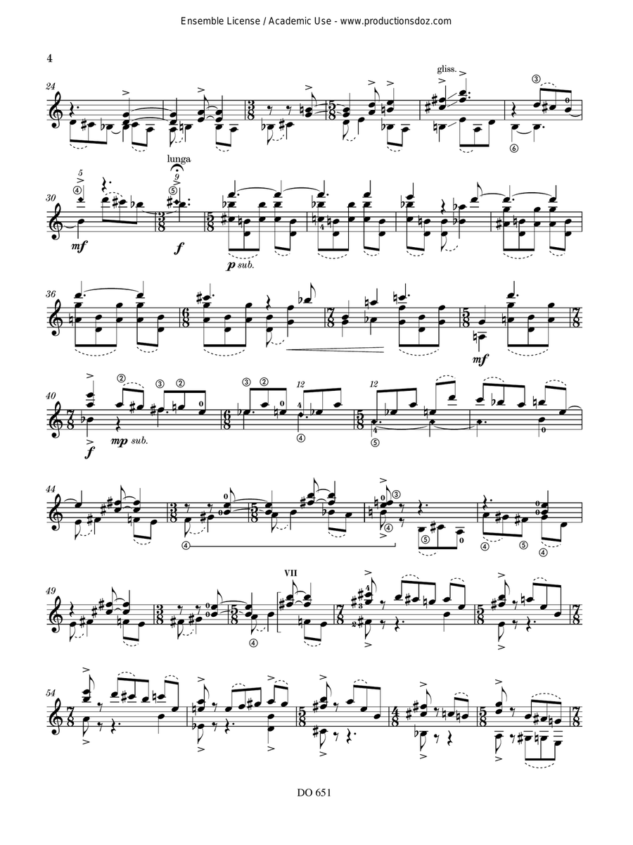 Trois postludes Trois postludes Classical Guitar scores gallery preview page 4
