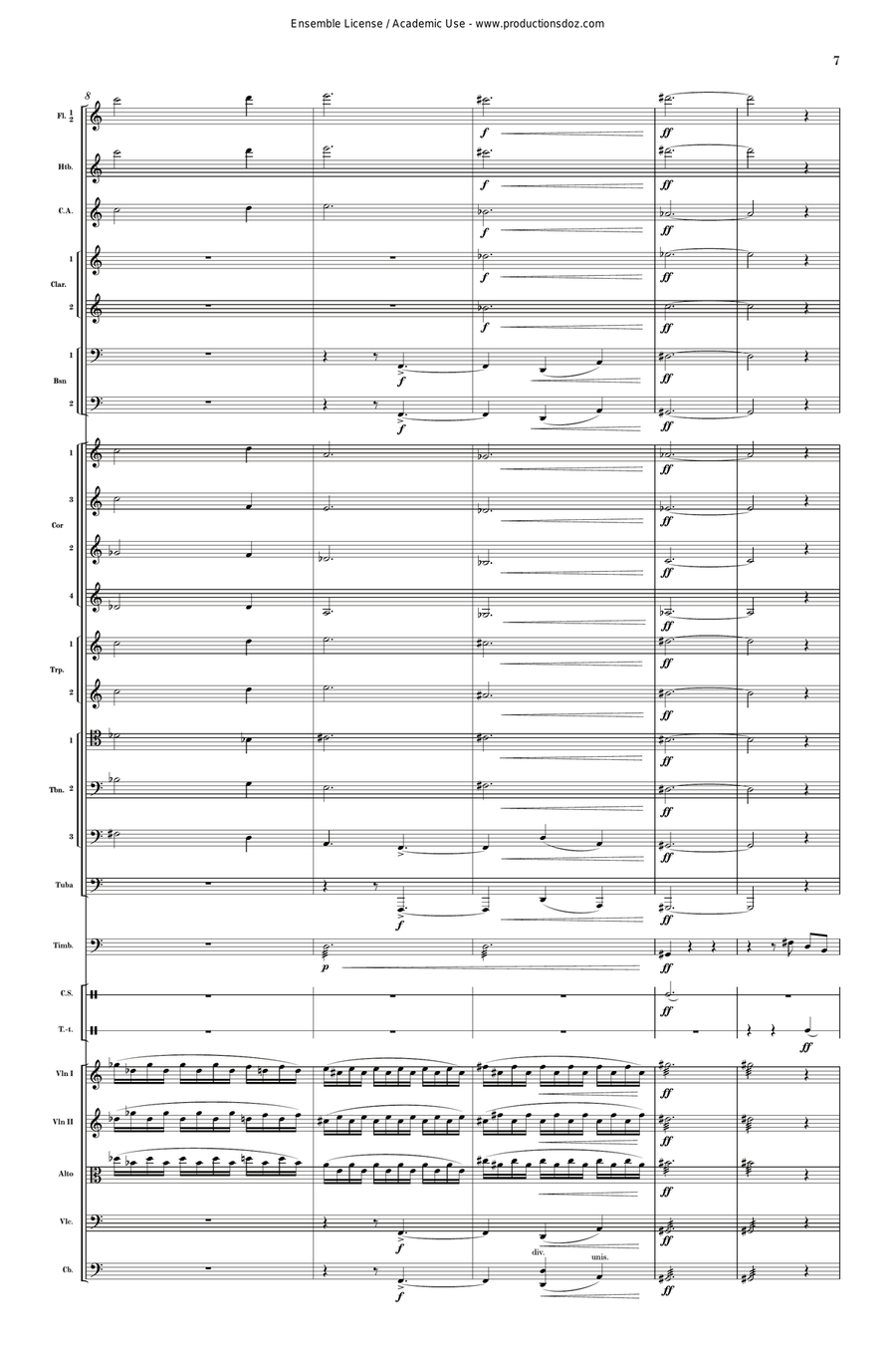Sur les rives du Saint-Maurice, opus 78 Orchestra scores gallery preview page 7