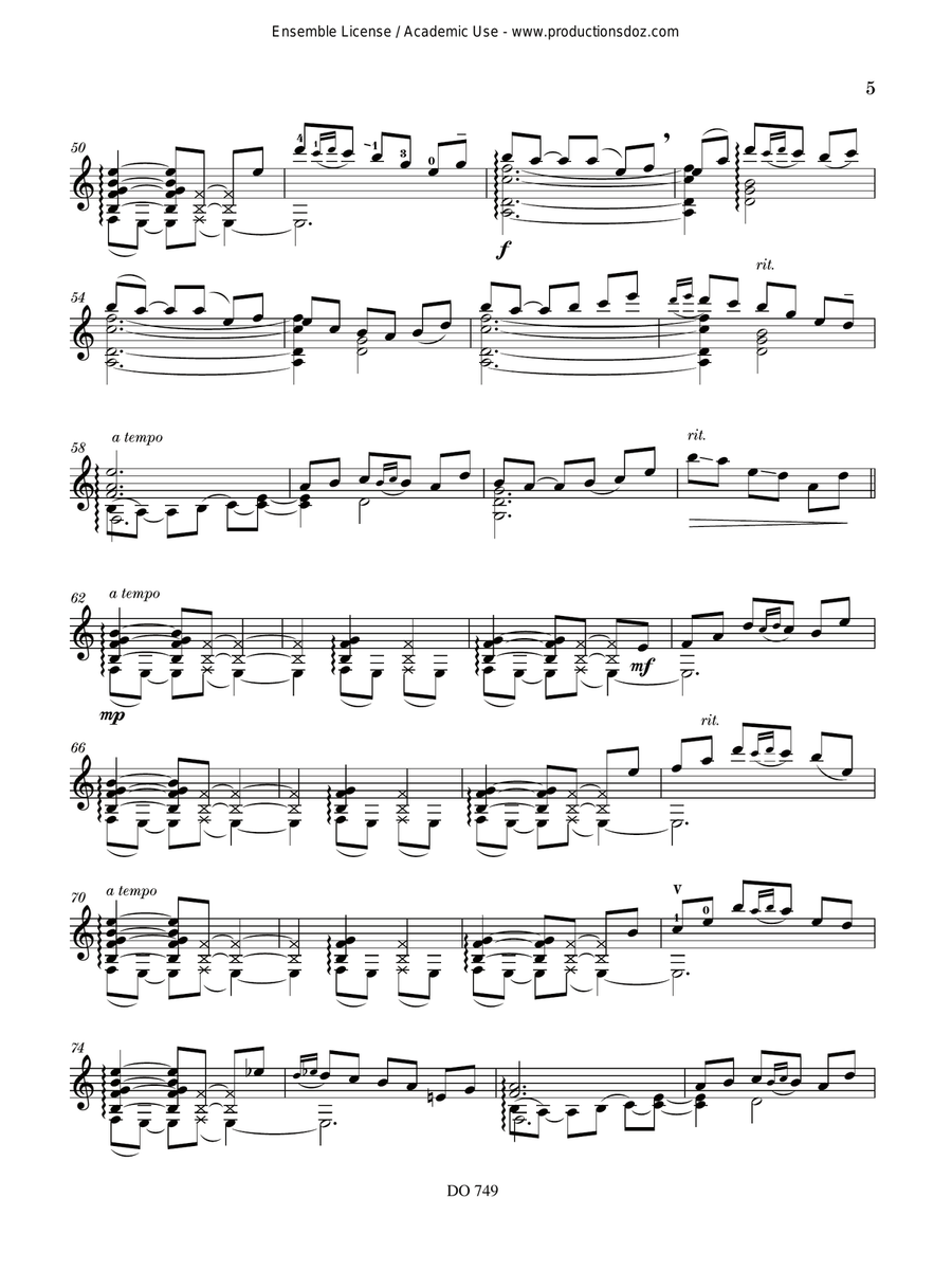 Ama Lur Ama Lur Classical Guitar scores gallery preview page 5