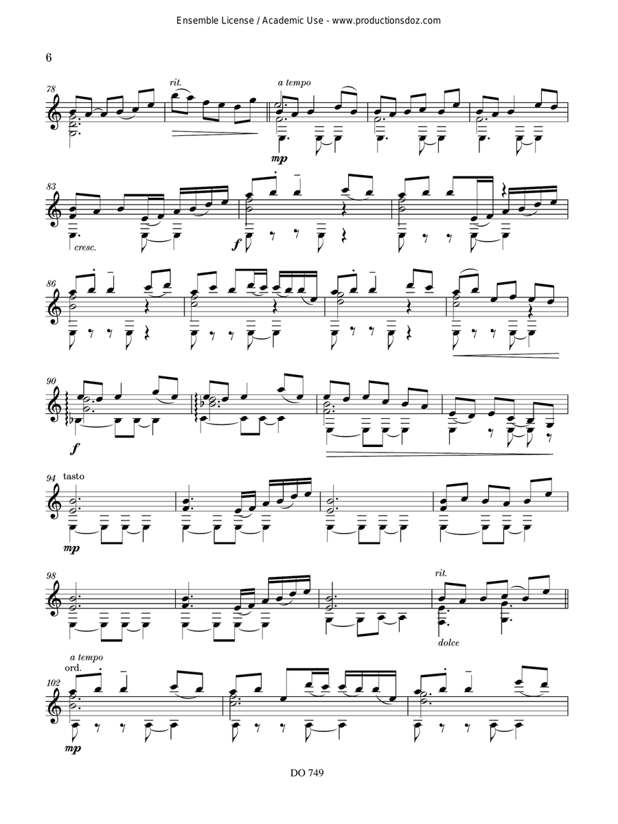 Ama Lur Ama Lur Classical Guitar scores gallery preview page 6