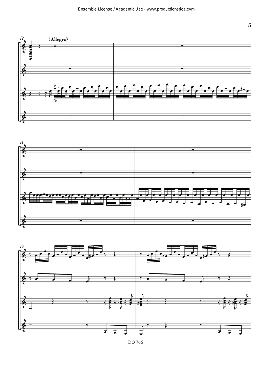 Toccata and Fugue Toccata and Fugue Guitar Ensemble scores gallery preview page 5