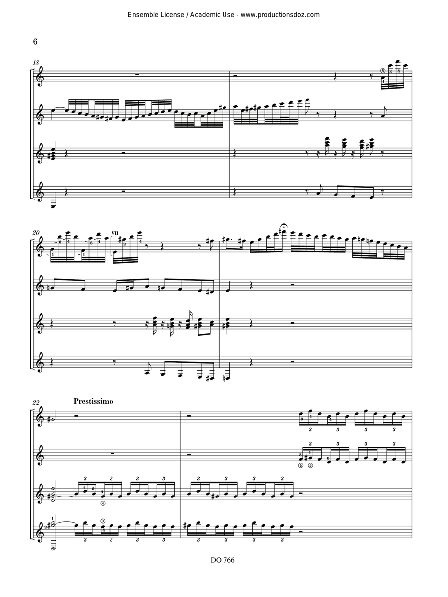 Toccata and Fugue Toccata and Fugue Guitar Ensemble scores gallery preview page 6