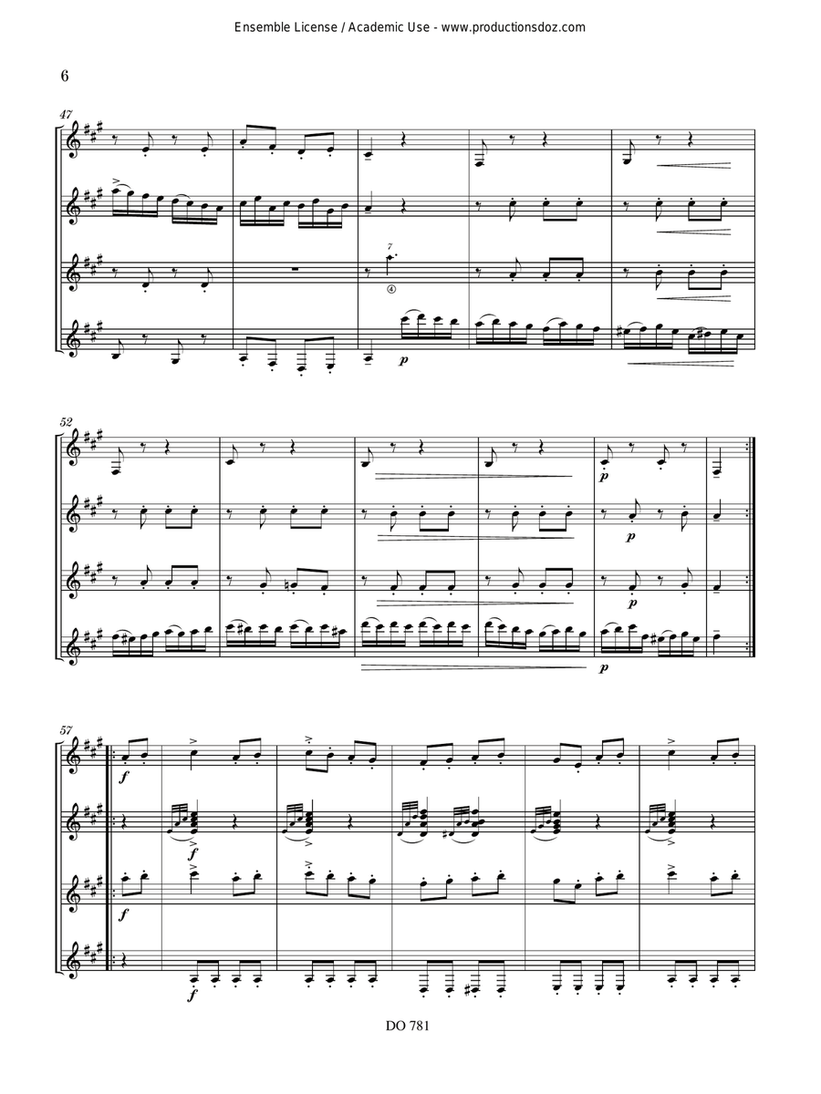 Rondo alla turca Rondo alla turca Guitar Ensemble scores gallery preview page 6