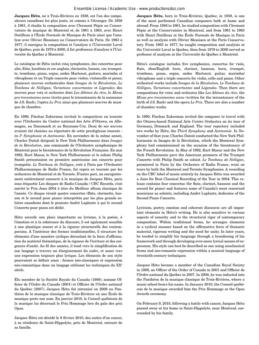 Scherzo pour quatuor à cordes, opus 54 String Quartet scores gallery preview page 2