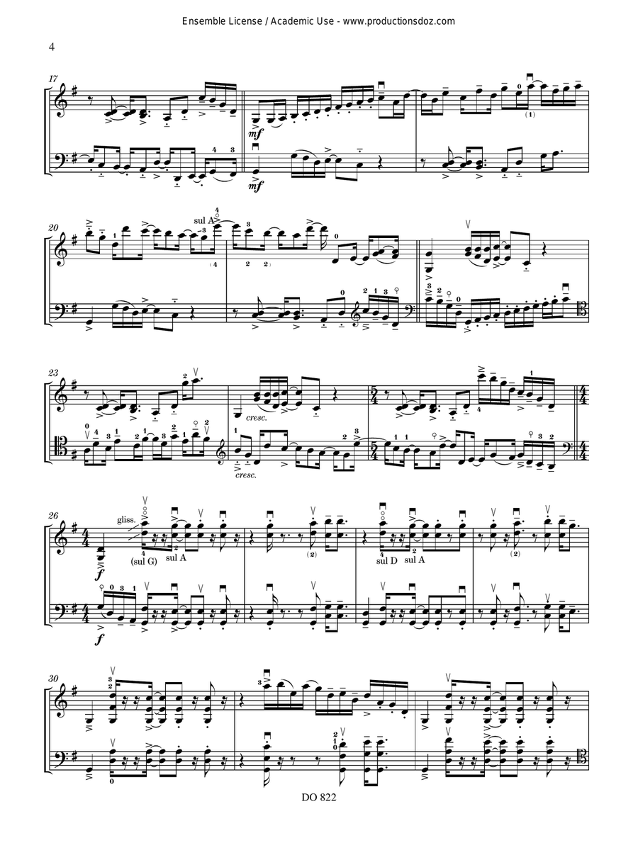 Fiesta! Fiesta! Violin scores gallery preview page 4