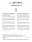 Quatuor à cordes no 1, opus 19
