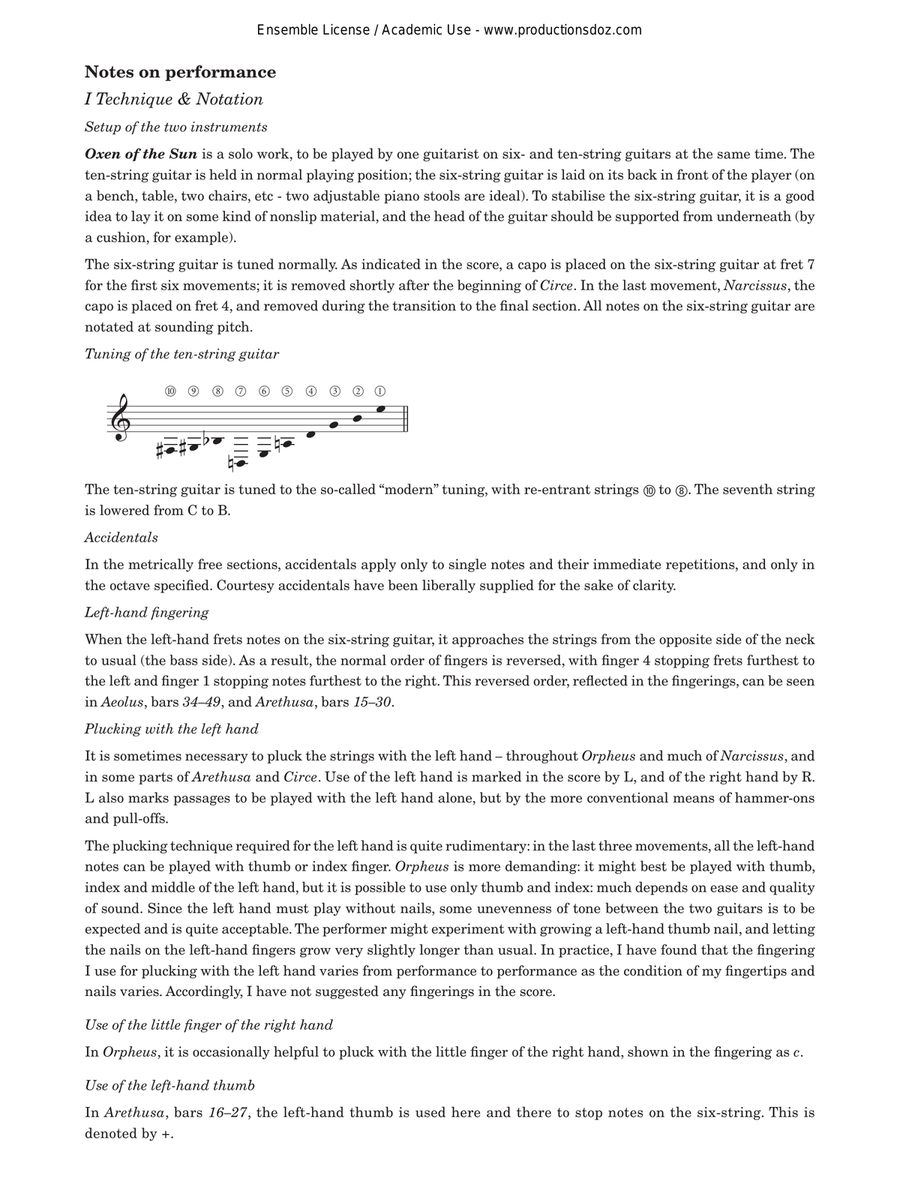Oxen of the Sun Oxen of the Sun Classical Guitar scores gallery preview page 2