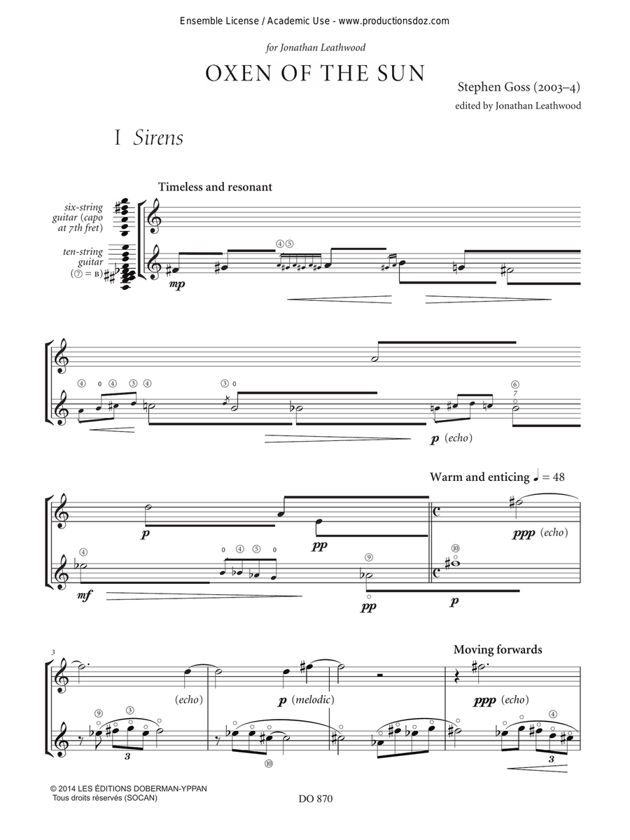 Oxen of the Sun Oxen of the Sun Classical Guitar scores gallery preview page 6