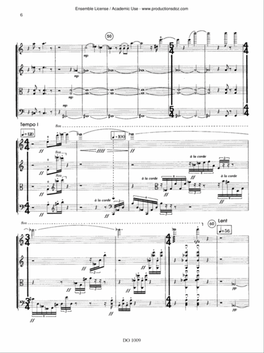 Quatuor à cordes no. 2 Quatuor à cordes no. 2 String Quartet scores gallery preview page 6