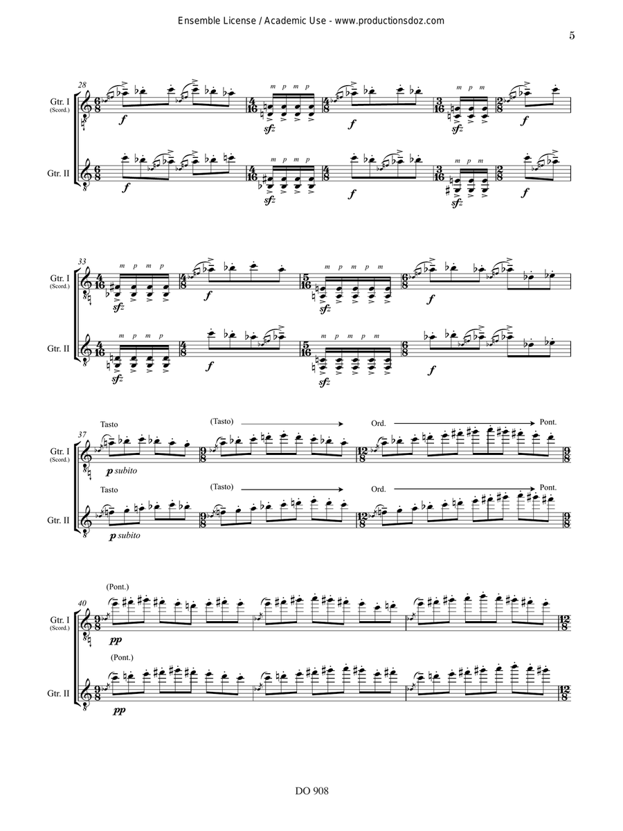 Danzleikr Danzleikr Classical Guitar scores gallery preview page 5