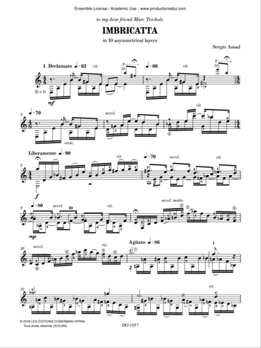 Imbricatta Imbricatta Classical Guitar scores gallery preview page 2