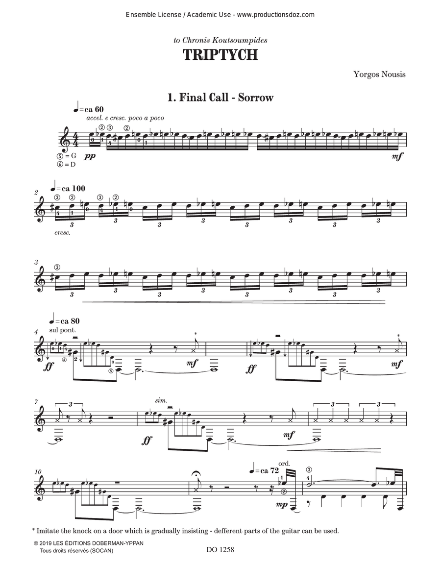 Triptych Triptych Classical Guitar scores gallery preview page 3