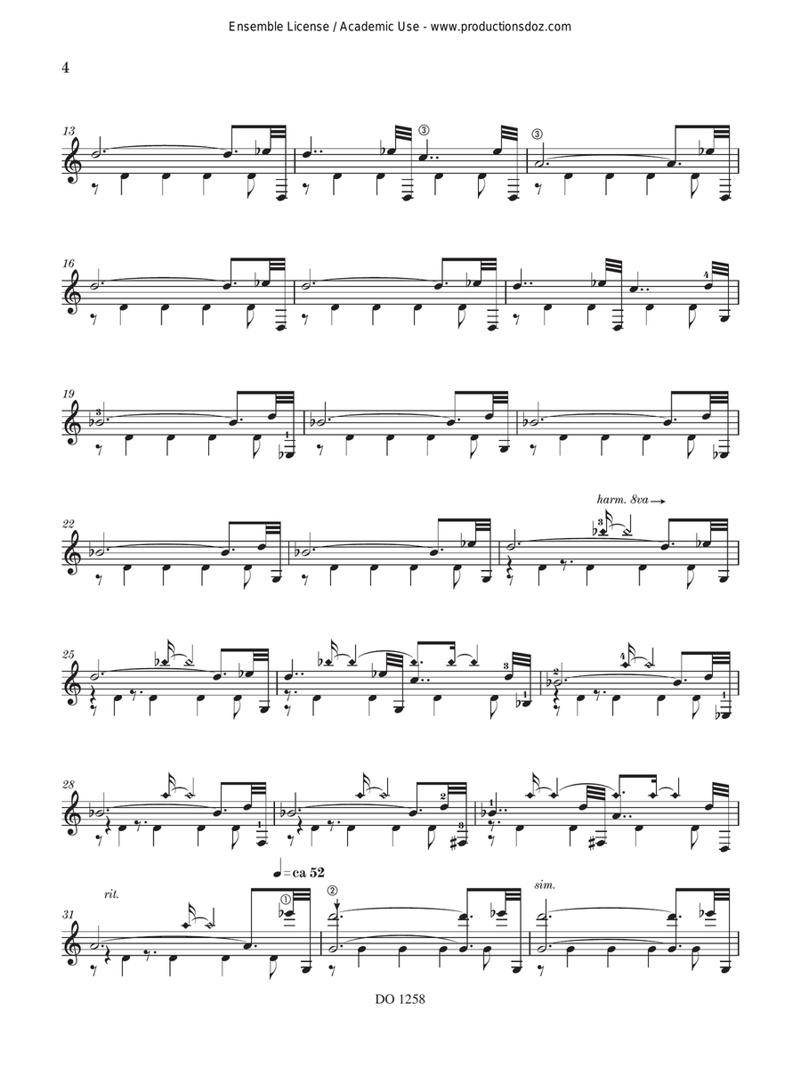 Triptych Triptych Classical Guitar scores gallery preview page 4
