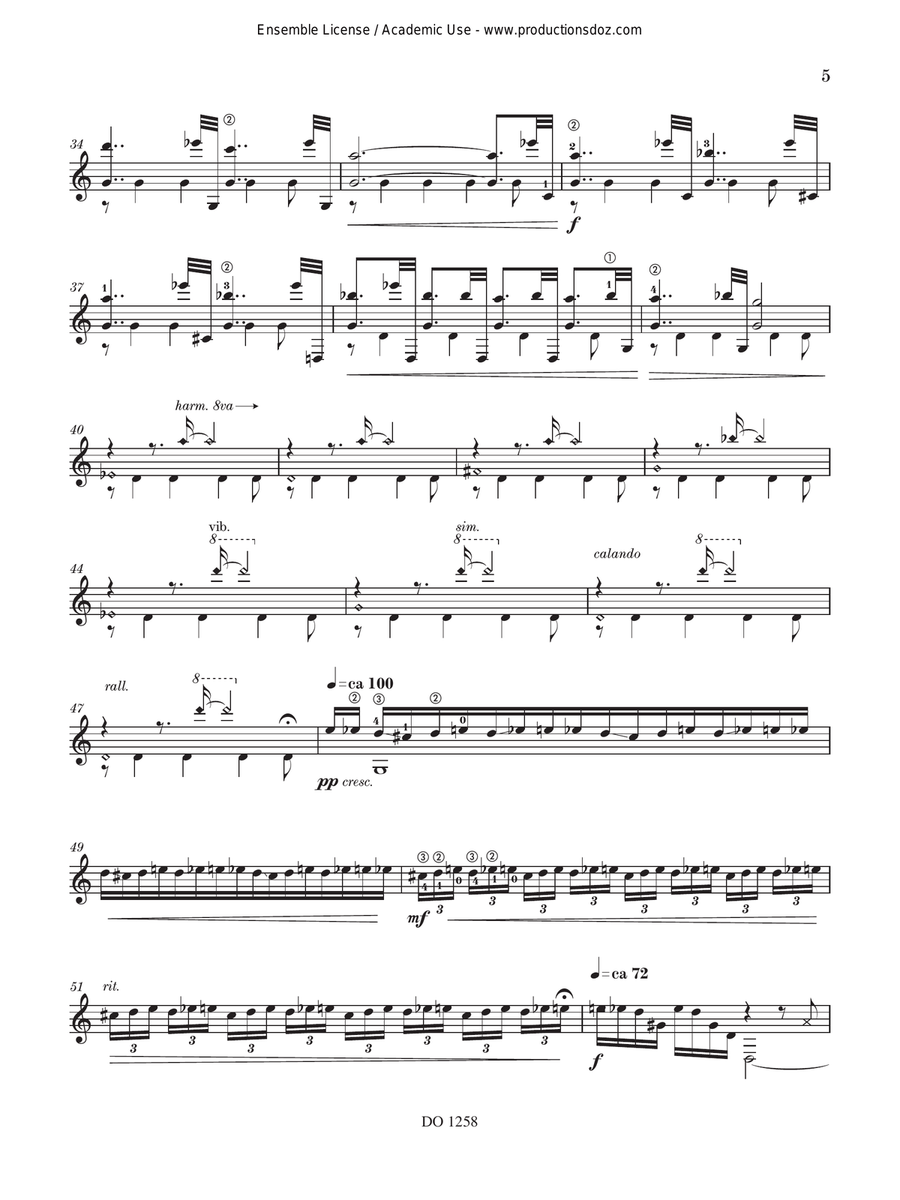 Triptych Triptych Classical Guitar scores gallery preview page 5