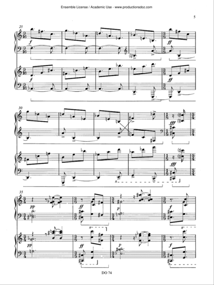 Quatre préludes Quatre préludes Piano scores gallery preview page 5